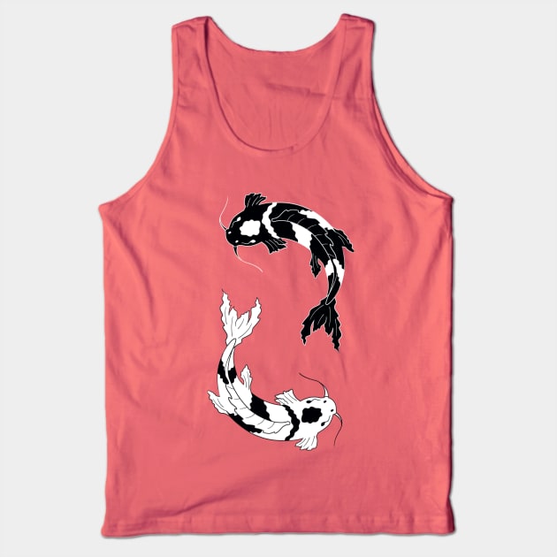 Koi fishes Yin-Yang Tank Top by BrainDrainOnly